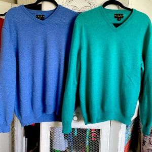 110% Cashmere Sweaters XXL Club Room Men’s 6 Colors